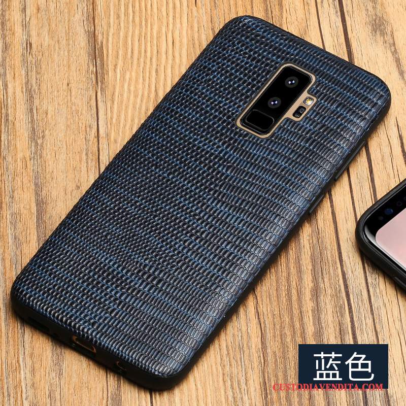 Custodia Samsung Galaxy S9+ Protezione Anti-caduta Marchio Di Tendenza, Cover Samsung Galaxy S9+ Pelle Telefono Di Personalità