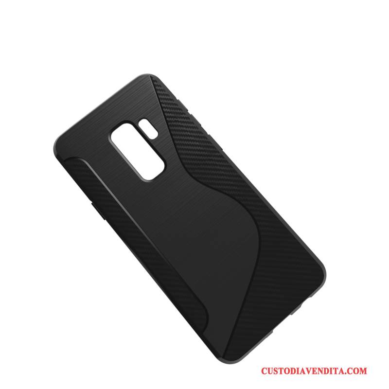 Custodia Samsung Galaxy S9+ Protezione Anti-caduta Nero, Cover Samsung Galaxy S9+ Morbido Semplici