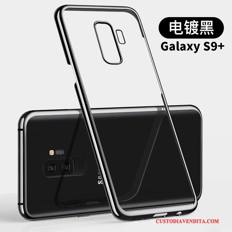 Custodia Samsung Galaxy S9+ Protezione Oro Sottile, Cover Samsung Galaxy S9+ Tutto Incluso Anti-caduta