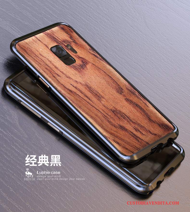 Custodia Samsung Galaxy S9 Protezione Telaiotelefono, Cover Samsung Galaxy S9 Macchiati Legno