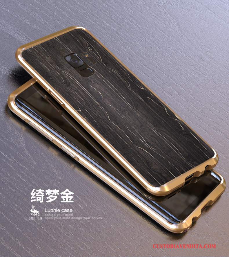 Custodia Samsung Galaxy S9 Protezione Telaiotelefono, Cover Samsung Galaxy S9 Macchiati Legno