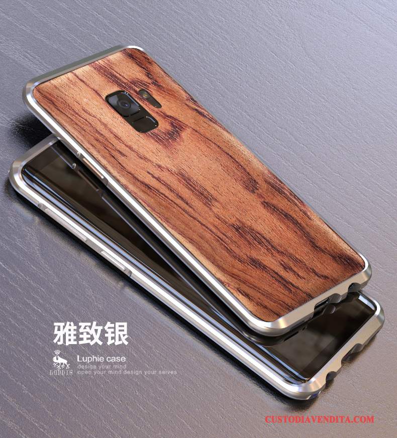 Custodia Samsung Galaxy S9 Protezione Telaiotelefono, Cover Samsung Galaxy S9 Macchiati Legno