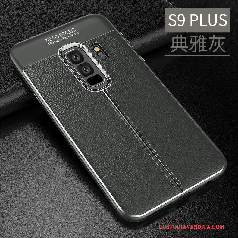 Custodia Samsung Galaxy S9+ Protezione Telefono Morbido, Cover Samsung Galaxy S9+ Pelle Modello Tendenza