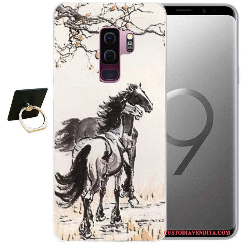 Custodia Samsung Galaxy S9 Protezione Telefono Tutto Incluso, Cover Samsung Galaxy S9 Cartone Animato Morbido Vento