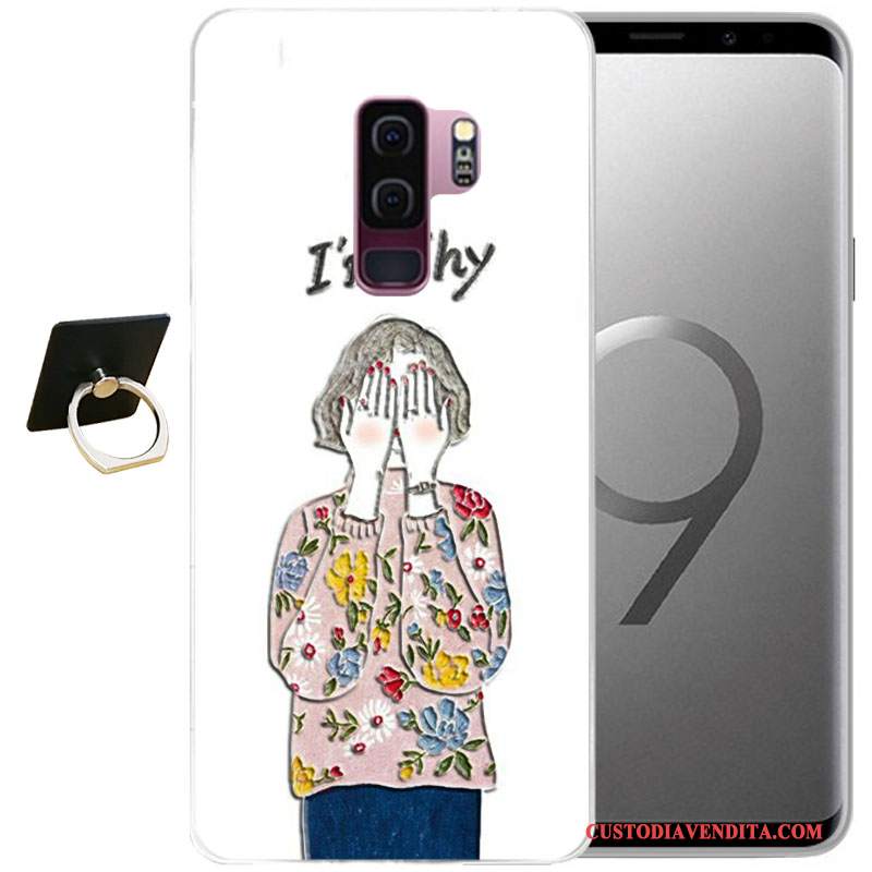 Custodia Samsung Galaxy S9 Protezione Telefono Tutto Incluso, Cover Samsung Galaxy S9 Cartone Animato Morbido Vento