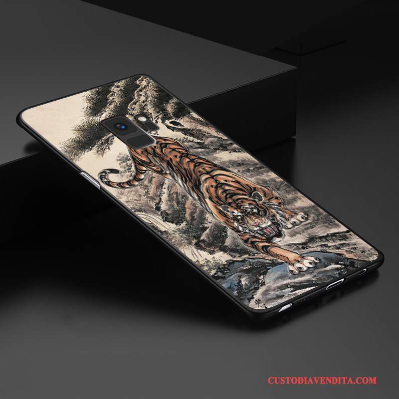 Custodia Samsung Galaxy S9+ Protezione Tridimensionale Stile Cinese, Cover Samsung Galaxy S9+ Colore Anti-caduta Personalizza