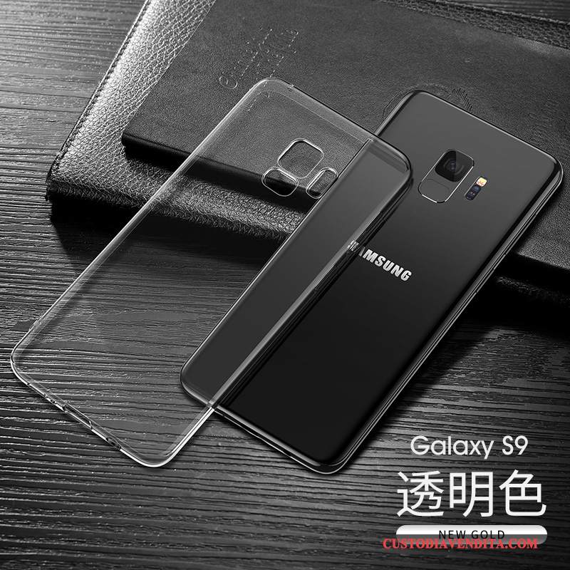 Custodia Samsung Galaxy S9 Protezione Tutto Incluso Anti-caduta, Cover Samsung Galaxy S9 Sottile Blu Scuro