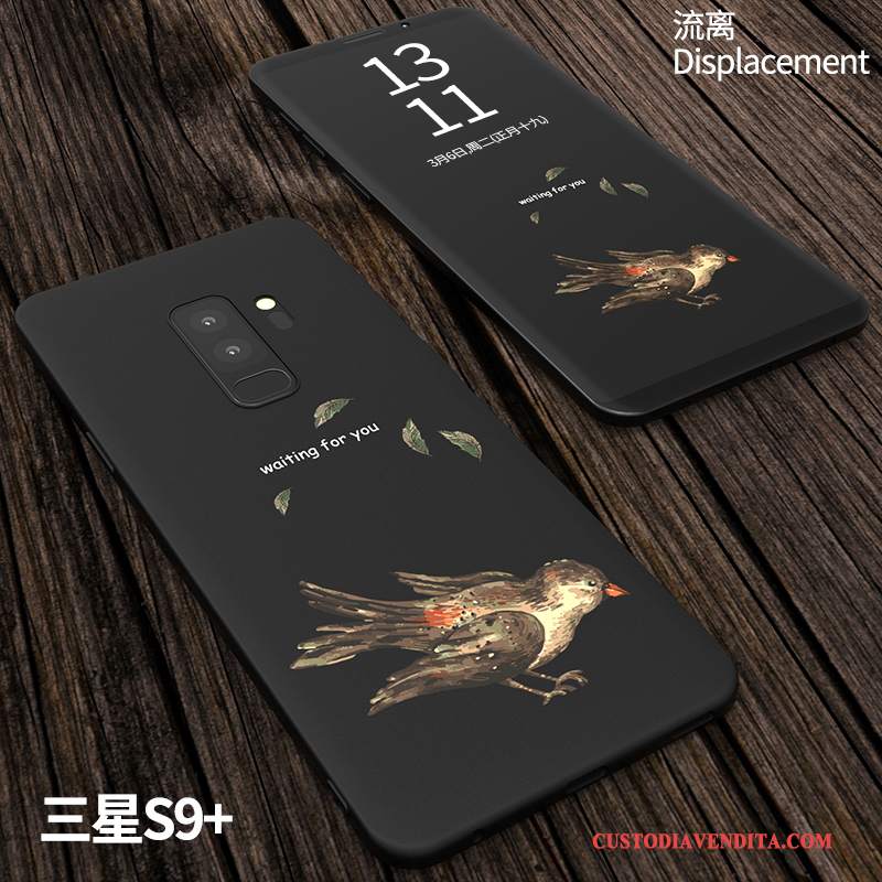 Custodia Samsung Galaxy S9+ Protezione Tutto Inclusotelefono, Cover Samsung Galaxy S9+ Creativo Morbido Nero