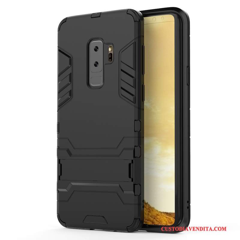 Custodia Samsung Galaxy S9+ Silicone Anti-caduta Argento, Cover Samsung Galaxy S9+ Protezione Supporto Morbido