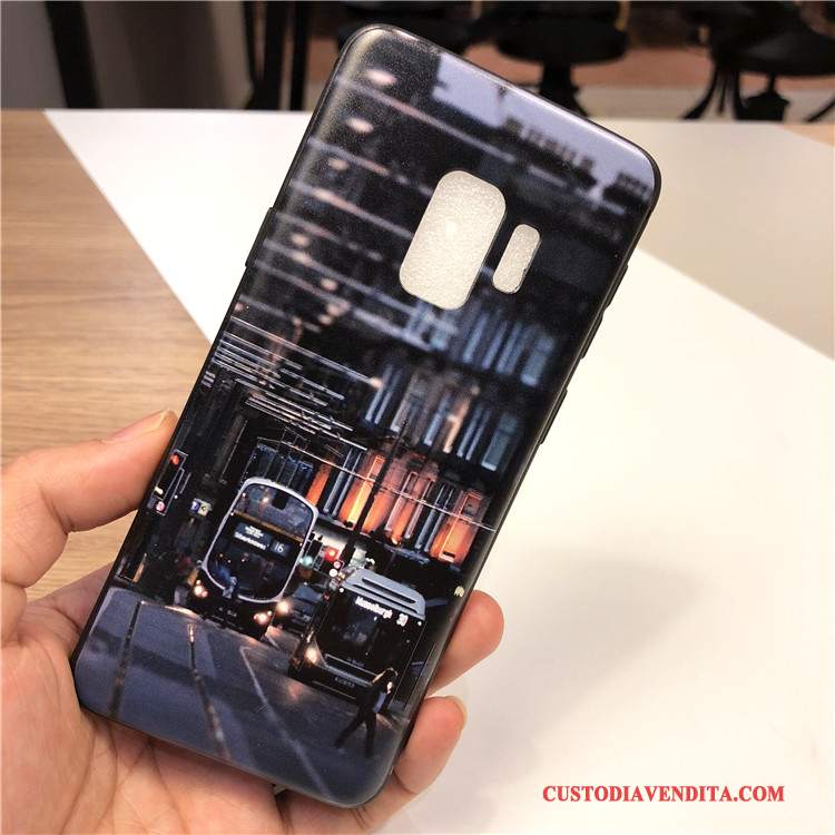 Custodia Samsung Galaxy S9+ Silicone Bello Tutto Incluso, Cover Samsung Galaxy S9+ Protezione Morbido Blu