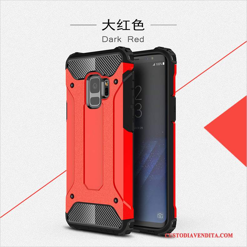 Custodia Samsung Galaxy S9+ Silicone Difficiletelefono, Cover Samsung Galaxy S9+ Tutto Incluso Argento