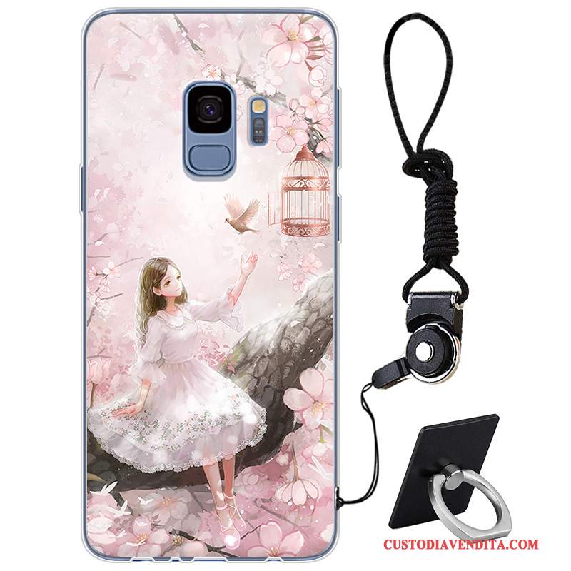 Custodia Samsung Galaxy S9 Silicone Elegante Piccola, Cover Samsung Galaxy S9 Protezione Stile Cinese Fresco