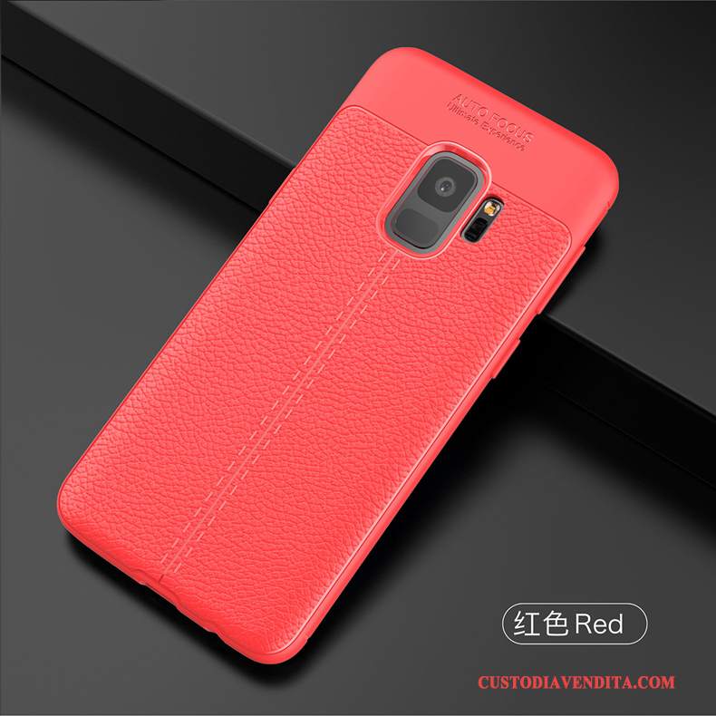 Custodia Samsung Galaxy S9 Silicone Modello Affari, Cover Samsung Galaxy S9 Protezione Telefono Nero