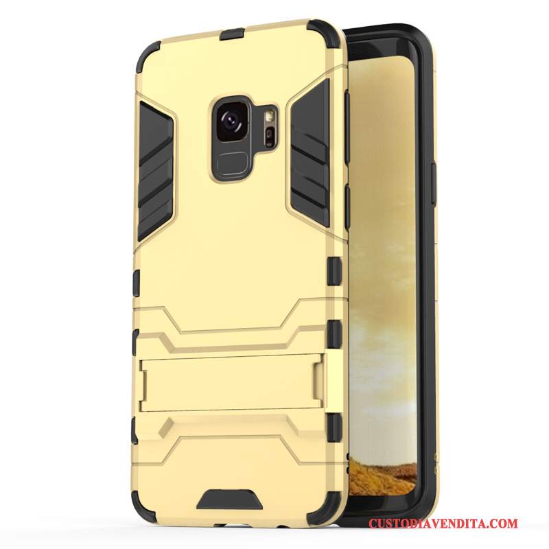 Custodia Samsung Galaxy S9 Silicone Morbido Tutto Incluso, Cover Samsung Galaxy S9 Protezione Telefono Oro