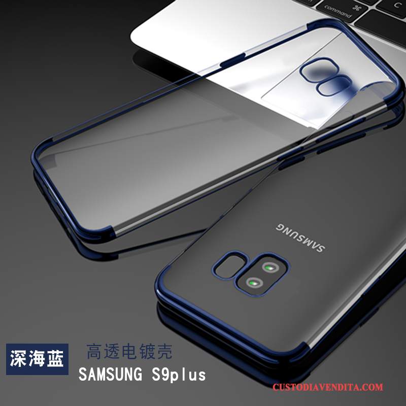 Custodia Samsung Galaxy S9+ Silicone Rosatelefono, Cover Samsung Galaxy S9+ Anti-caduta Trasparente