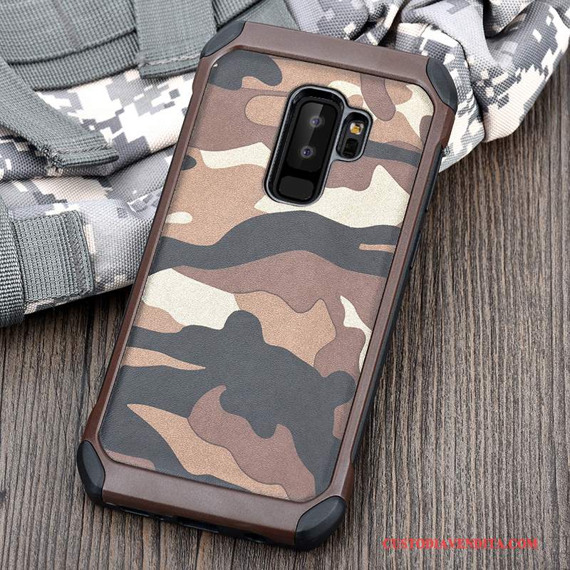 Custodia Samsung Galaxy S9+ Silicone Telefono Camuffamento, Cover Samsung Galaxy S9+ Protezione Blu Tutto Incluso