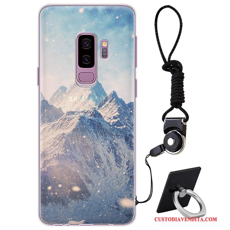 Custodia Samsung Galaxy S9+ Silicone Telefono Porpora, Cover Samsung Galaxy S9+ Protezione Marchio Di Tendenza Elegante