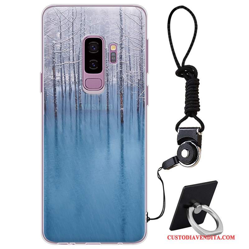 Custodia Samsung Galaxy S9+ Silicone Telefono Porpora, Cover Samsung Galaxy S9+ Protezione Marchio Di Tendenza Elegante