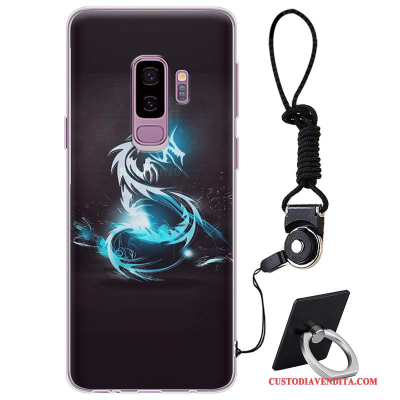 Custodia Samsung Galaxy S9+ Silicone Telefono Porpora, Cover Samsung Galaxy S9+ Protezione Marchio Di Tendenza Elegante