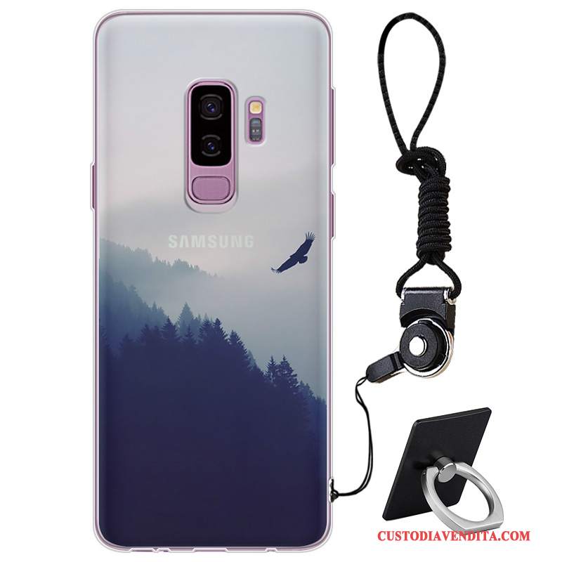 Custodia Samsung Galaxy S9+ Silicone Telefono Porpora, Cover Samsung Galaxy S9+ Protezione Marchio Di Tendenza Elegante