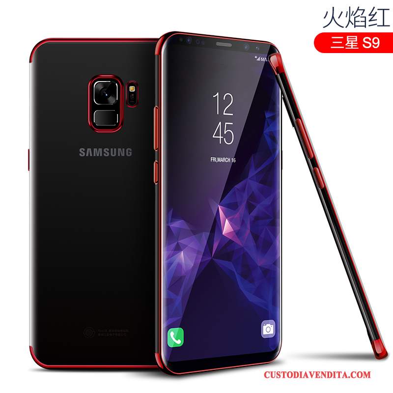 Custodia Samsung Galaxy S9 Silicone Telefono Rosso, Cover Samsung Galaxy S9 Protezione Morbido Di Personalità