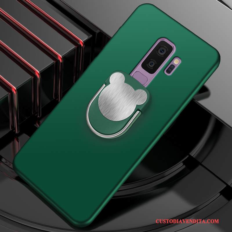 Custodia Samsung Galaxy S9+ Silicone Tendenza Affari, Cover Samsung Galaxy S9+ Protezione Tutto Incluso Verde