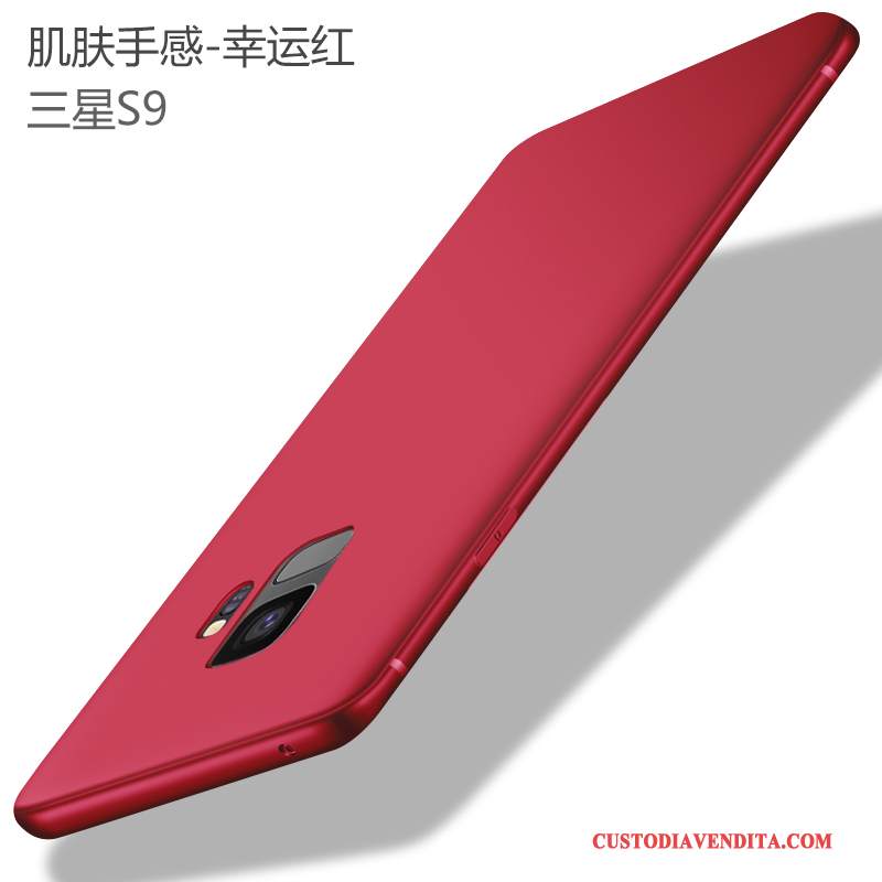 Custodia Samsung Galaxy S9 Silicone Tendenza Rosso, Cover Samsung Galaxy S9 Protezione Telefono Morbido