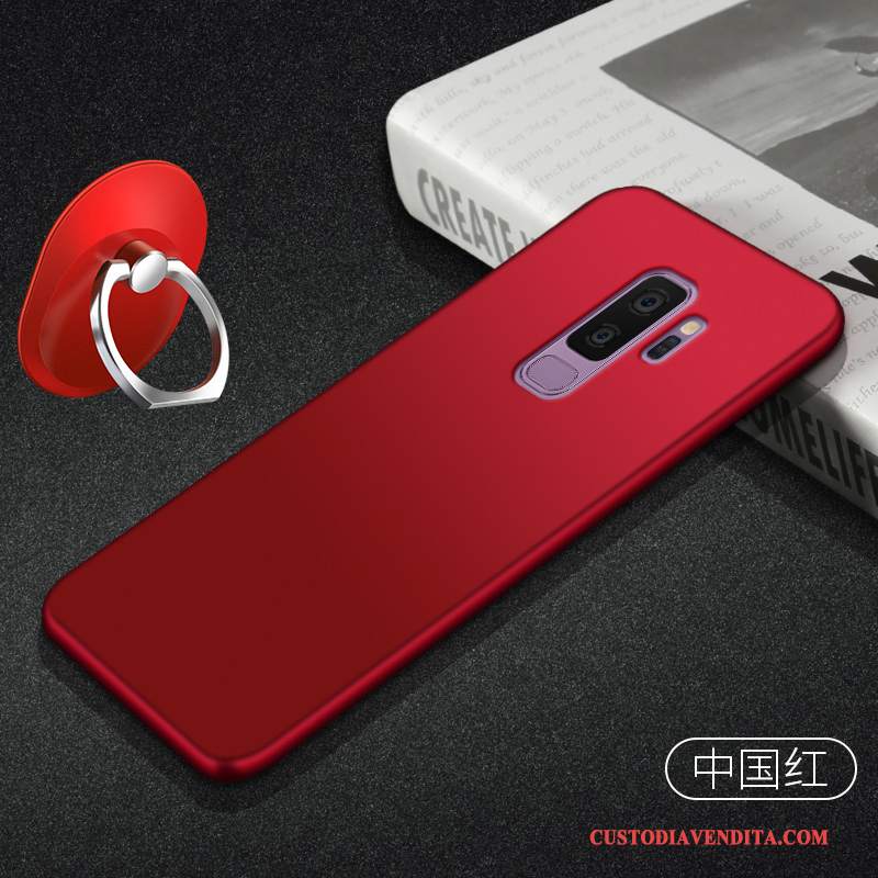 Custodia Samsung Galaxy S9+ Telefono Semplici, Cover Samsung Galaxy S9+ Macchiati Rosso