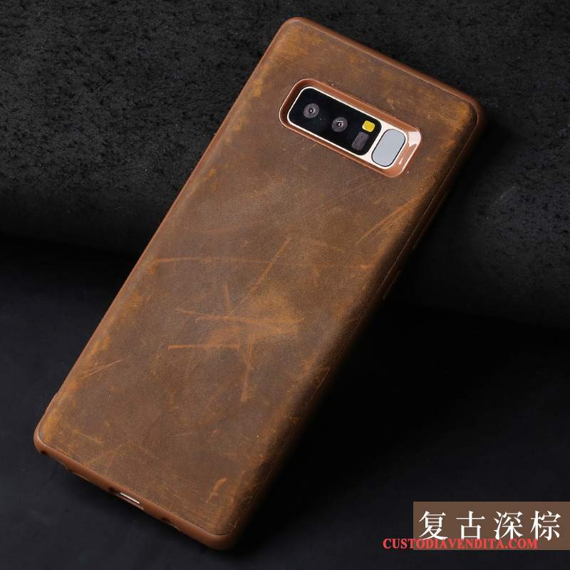 Custodia Samsung Galaxy S9+ Vintage Anti-caduta Tutto Incluso, Cover Samsung Galaxy S9+ Creativo Marchio Di Tendenza Colore Profondo