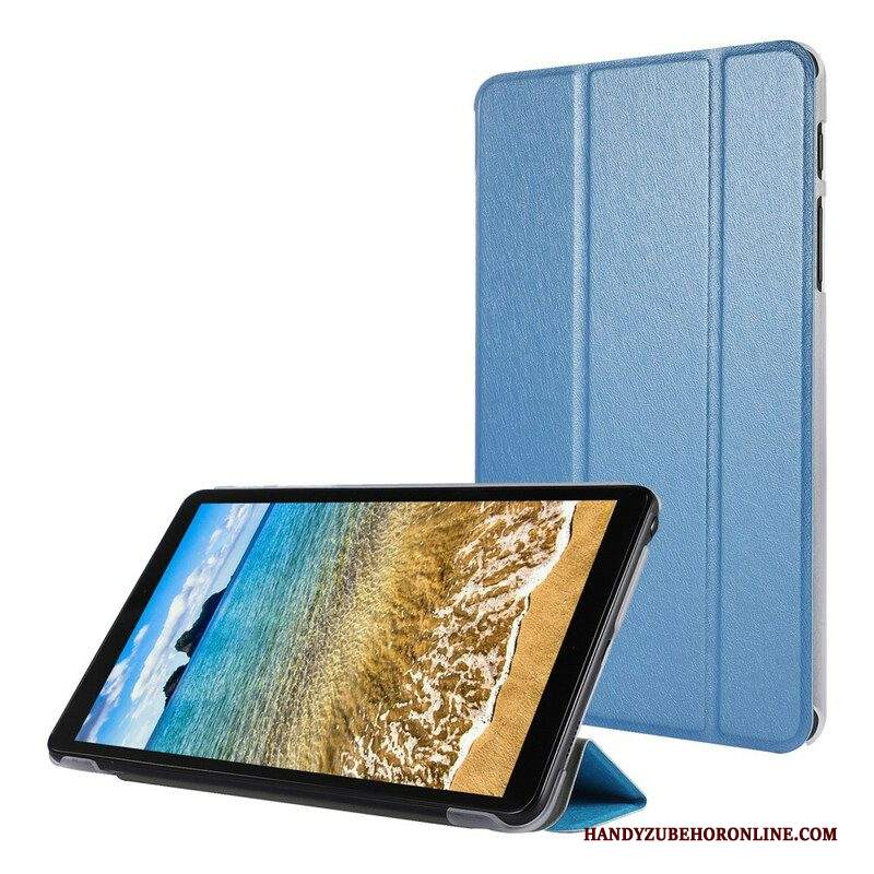 Custodia Samsung Galaxy Tab A7 Lite Trama Di Seta In Ecopelle