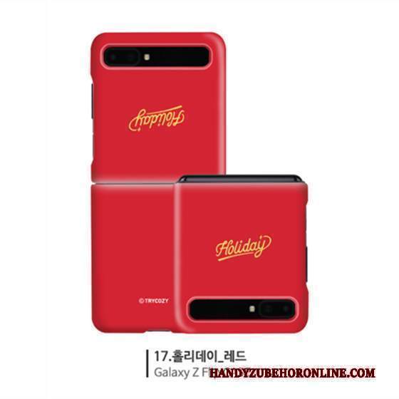 Custodia Samsung Z Flip Protezione Telefono Rosso, Cover Samsung Z Flip Piccola Difficile