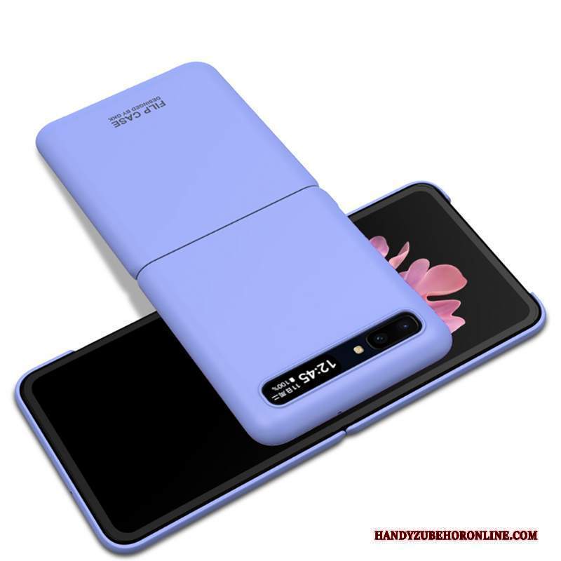 Custodia Samsung Z Flip Silicone Sottile Divisa, Cover Samsung Z Flip Protezione Nero Tutto Incluso