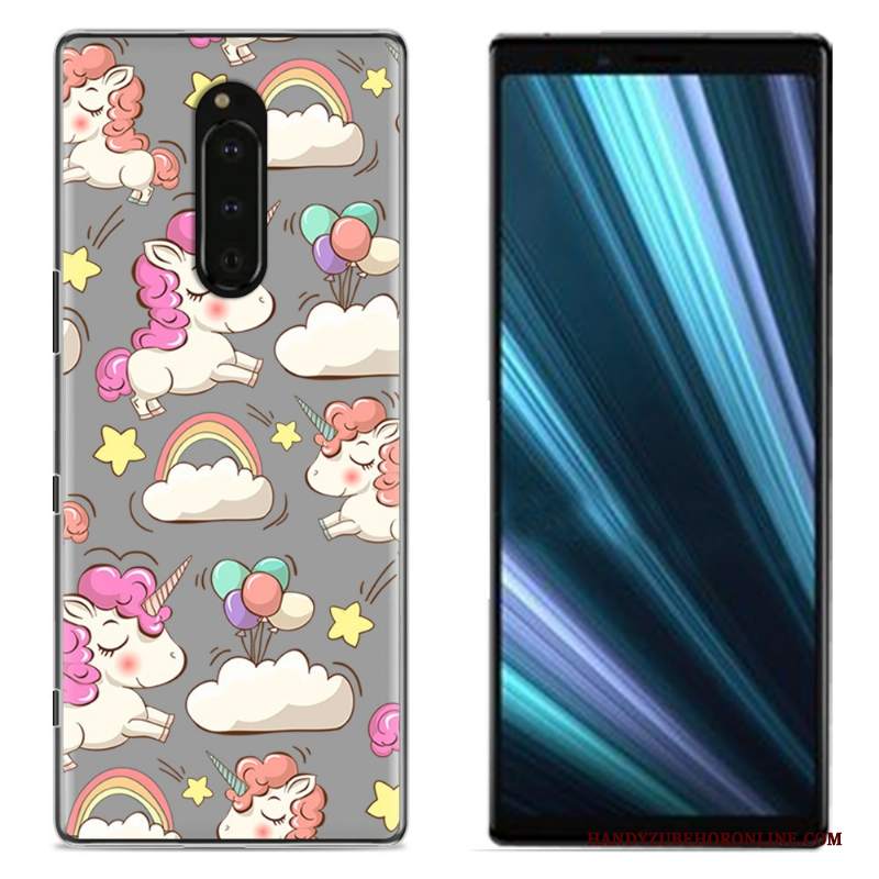 Custodia Sony Xperia 1 Colore Telefono Panno, Cover Sony Xperia 1 Protezione Rosa