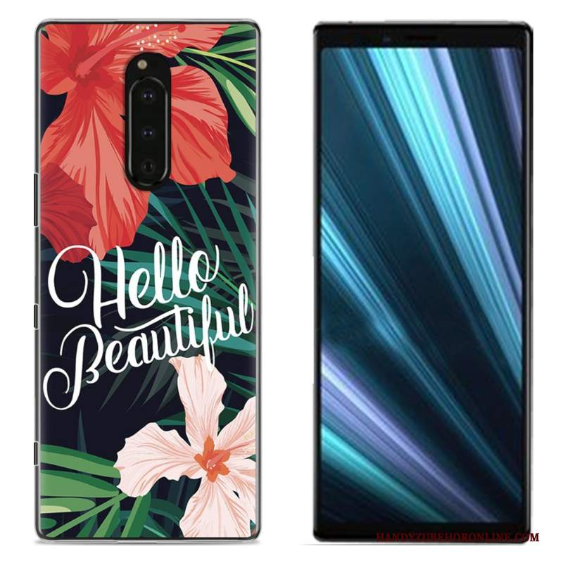 Custodia Sony Xperia 1 Colore Telefono Panno, Cover Sony Xperia 1 Protezione Rosa