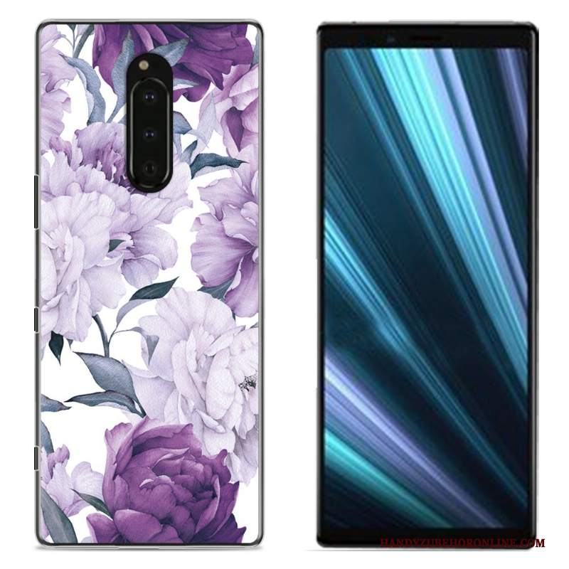 Custodia Sony Xperia 1 Colore Telefono Panno, Cover Sony Xperia 1 Protezione Rosa