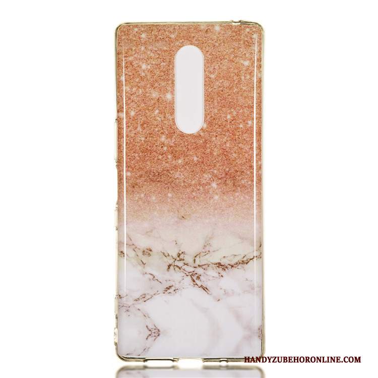 Custodia Sony Xperia 1 Creativo Semplici Affari, Cover Sony Xperia 1 Protezione Grande Bianco