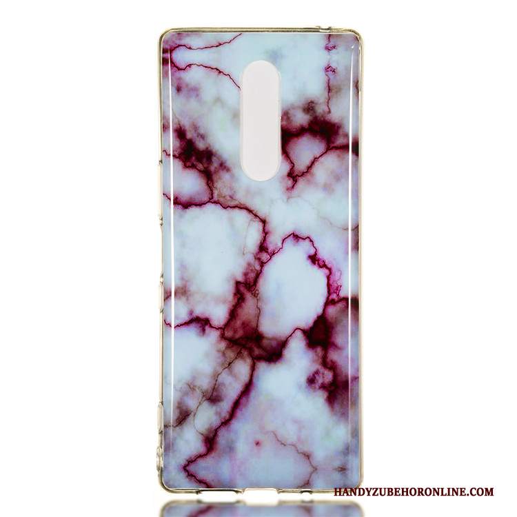 Custodia Sony Xperia 1 Creativo Semplici Affari, Cover Sony Xperia 1 Protezione Grande Bianco