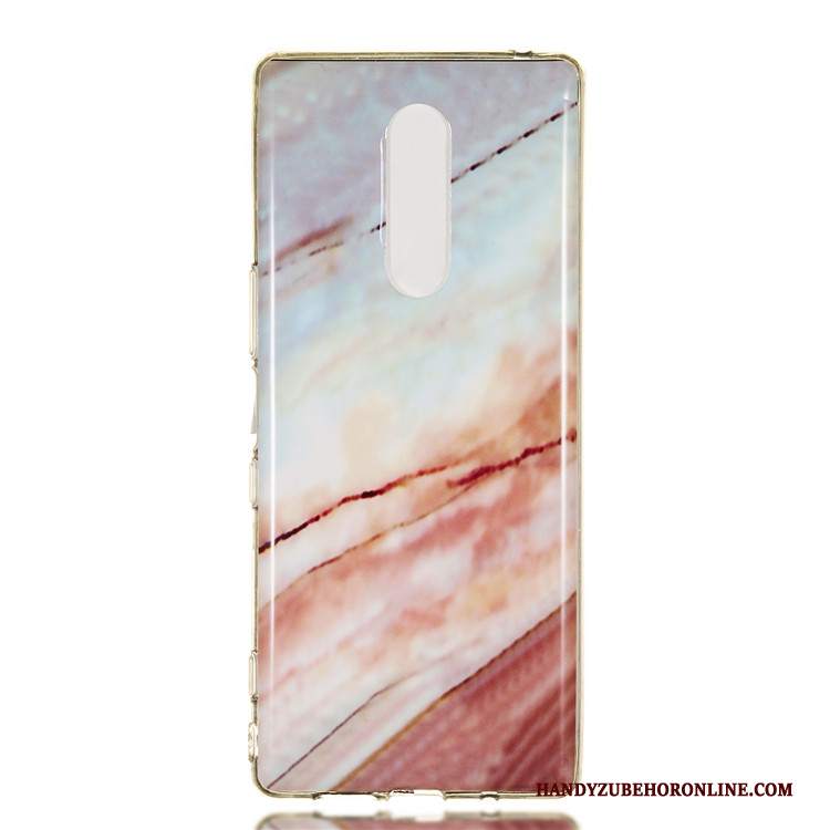 Custodia Sony Xperia 1 Creativo Semplici Affari, Cover Sony Xperia 1 Protezione Grande Bianco