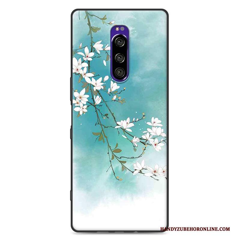 Custodia Sony Xperia 1 Creativo Ventotelefono, Cover Sony Xperia 1 Silicone Rosa Morbido