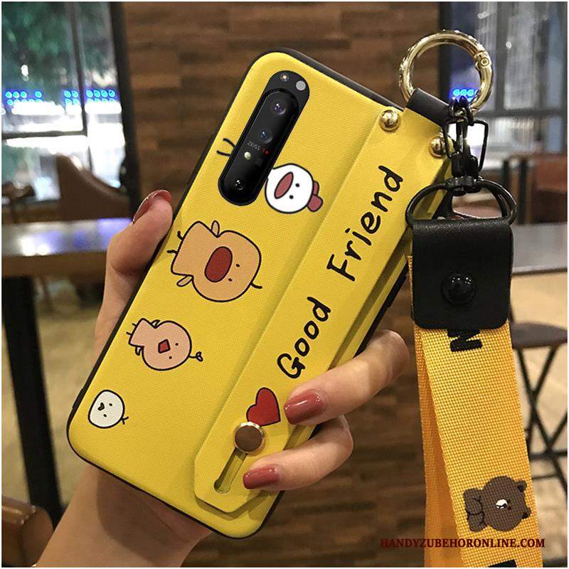 Custodia Sony Xperia 1 Ii Creativo Morbido Cuore, Cover Sony Xperia 1 Ii Cartone Animato Bello Supporto