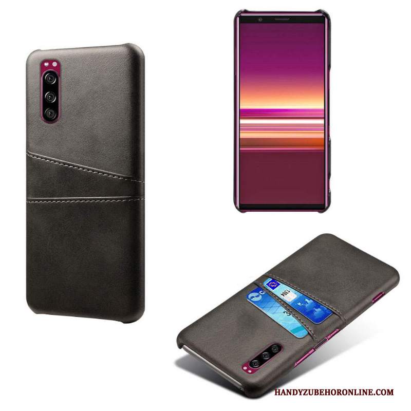 Custodia Sony Xperia 1 Ii Pelle Carta Qualità, Cover Sony Xperia 1 Ii Protezione Verdetelefono