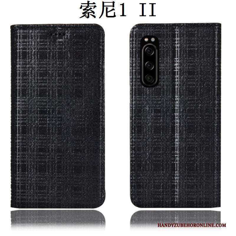 Custodia Sony Xperia 1 Ii Pelle Tutto Incluso Velluto, Cover Sony Xperia 1 Ii Protezione Telefono Anti-caduta