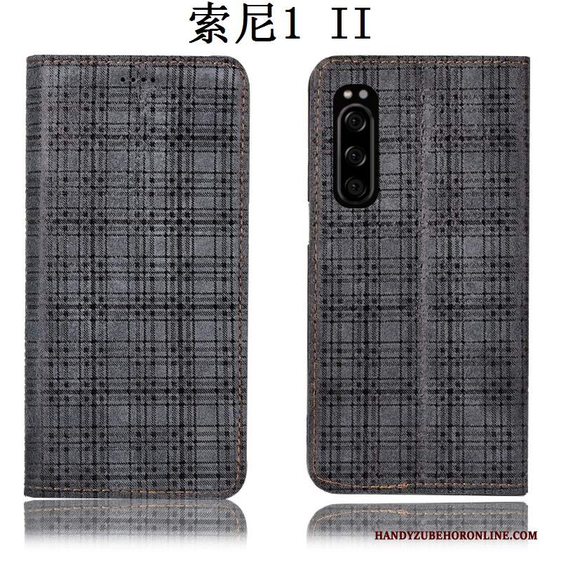 Custodia Sony Xperia 1 Ii Pelle Tutto Incluso Velluto, Cover Sony Xperia 1 Ii Protezione Telefono Anti-caduta