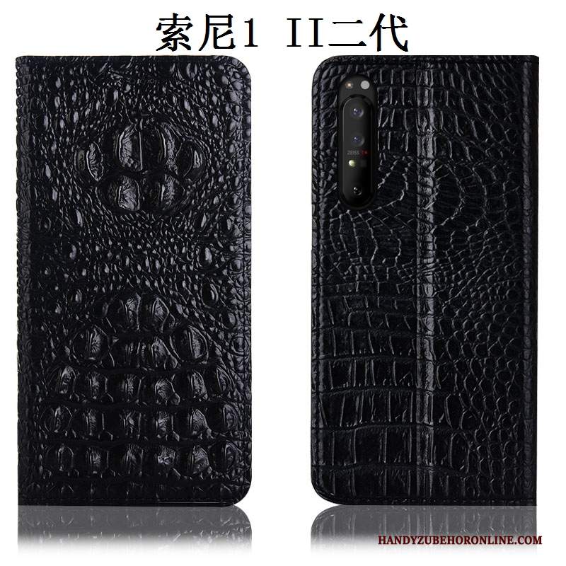 Custodia Sony Xperia 1 Ii Protezione Blutelefono, Cover Sony Xperia 1 Ii Pelle Anti-caduta