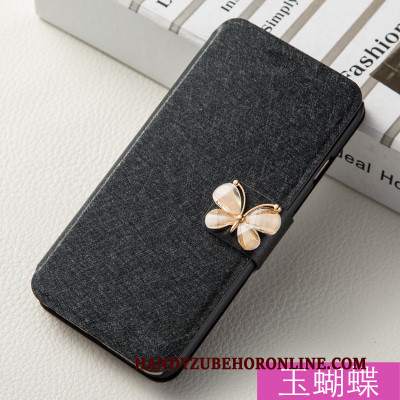 Custodia Sony Xperia 1 Protezione Farfalla Fiori Blu, Cover Sony Xperia 1 Folio Finestra Apertatelefono