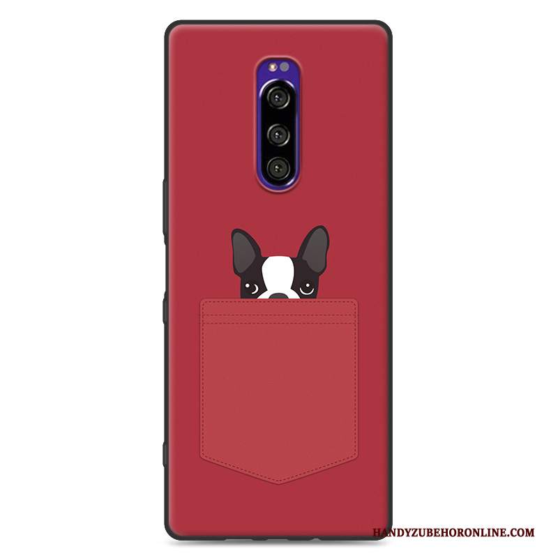 Custodia Sony Xperia 1 Protezione Tutto Incluso Morbido, Cover Sony Xperia 1 Cartone Animato Anti-caduta Macchiati