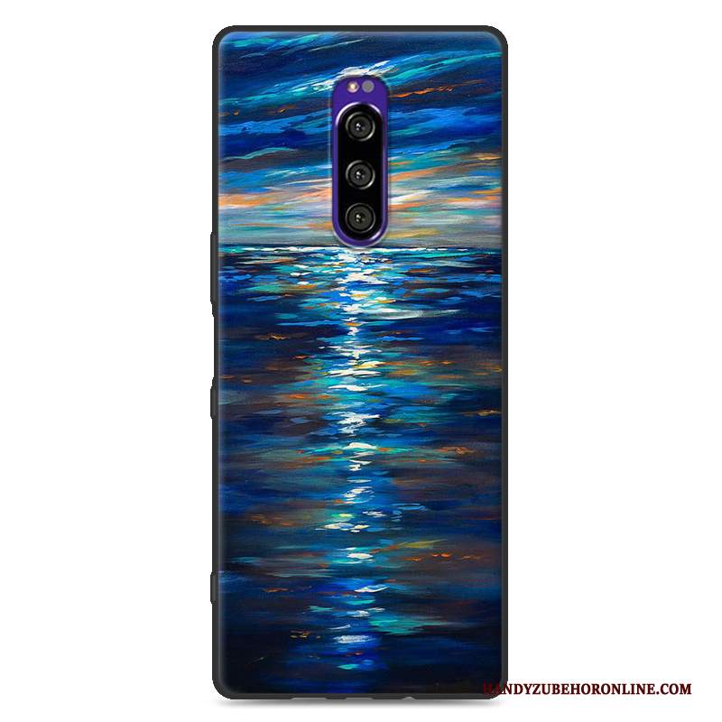 Custodia Sony Xperia 1 Protezione Tutto Incluso Morbido, Cover Sony Xperia 1 Cartone Animato Anti-caduta Macchiati