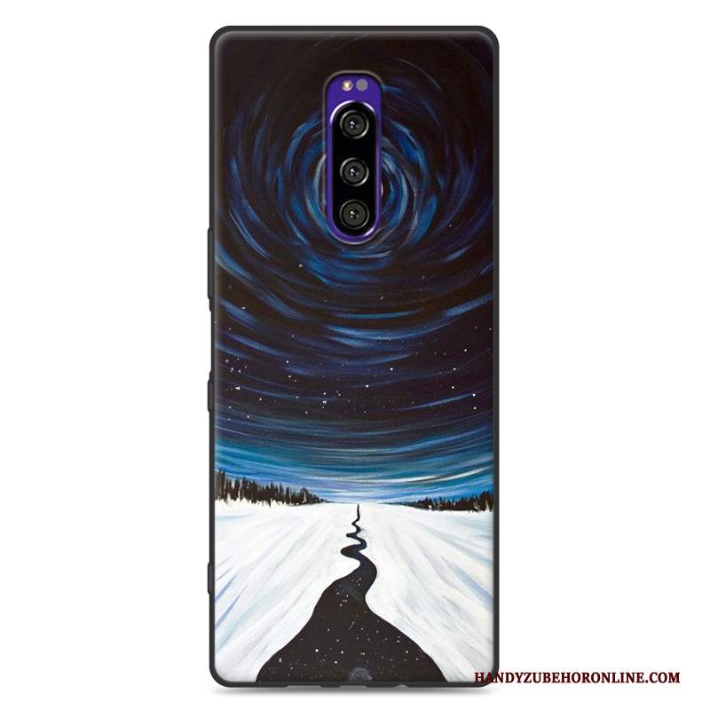 Custodia Sony Xperia 1 Protezione Tutto Incluso Morbido, Cover Sony Xperia 1 Cartone Animato Anti-caduta Macchiati