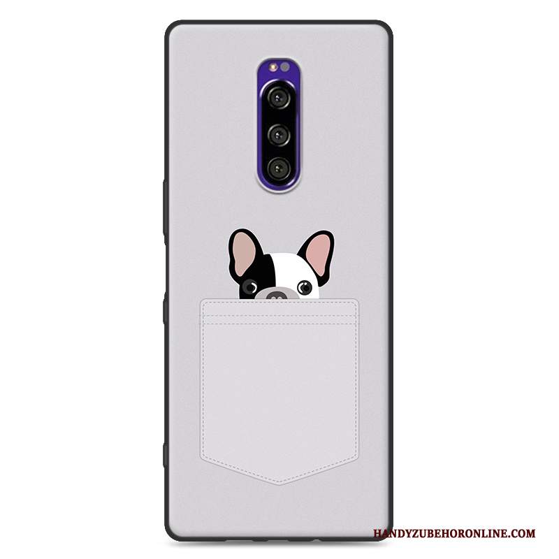 Custodia Sony Xperia 1 Protezione Tutto Incluso Morbido, Cover Sony Xperia 1 Cartone Animato Anti-caduta Macchiati