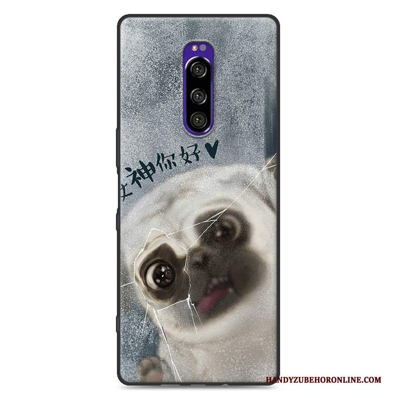 Custodia Sony Xperia 1 Protezione Tutto Incluso Morbido, Cover Sony Xperia 1 Cartone Animato Anti-caduta Macchiati